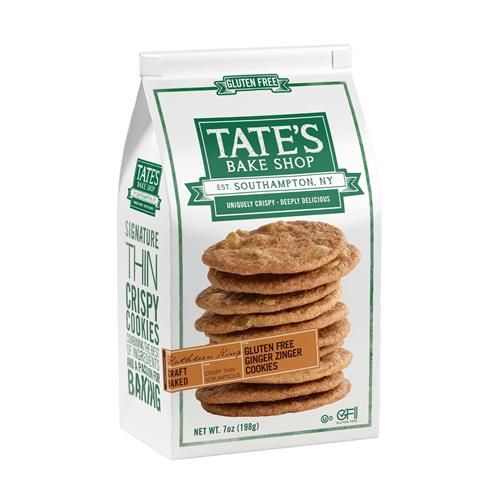 Tates Bake Shop Gluten Free Ginger Zinger Cookies, 7 Oz