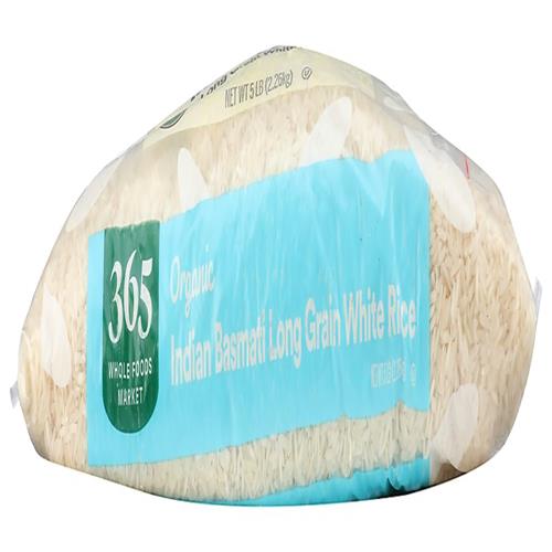 Whole Foods Market, Organic White Basmati Rice, 5 Pound, 80 Ounce