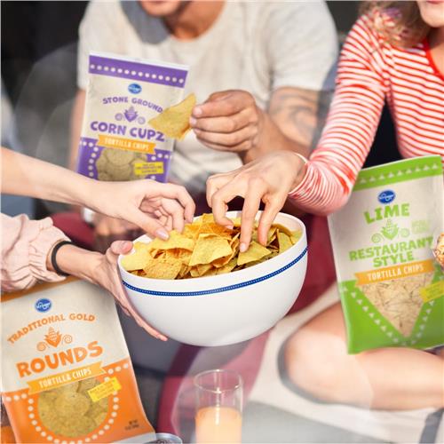Kroger White Corn Rounds Tortilla Chips 13 oz
