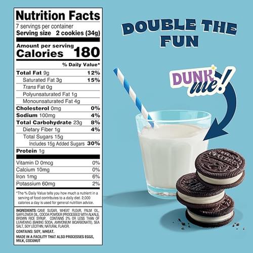 Back To Nature - Double Classic Creme Sandwich Cookies - Enjoy Our Plant Based Cookies Made With Wheat Flour - Vegan & Non-Gmo - Seriously Tasty Snacking - 8.25 Ounce