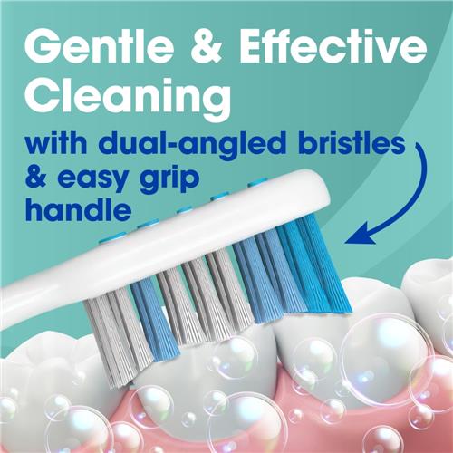 Kroger Gem Grip Dual-Angled Toothbrushes With Soft Bristles Value Pack 4 ct