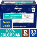 Kroger 100% Colombian Medium Dark Roast Coffee Pods 12 ct