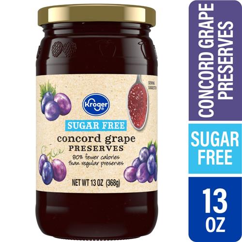 Kroger Sugar Free Grape Preserves 13 oz