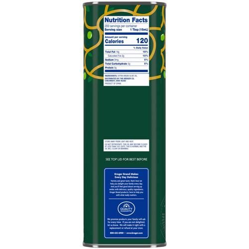 Kroger Extra Virgin Olive Oil 101 fl oz