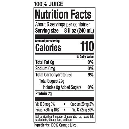 Tropicana Pure Premium 100% Orange Juice Original, Some Pulp, No Sugar Added, 46 Fl Oz