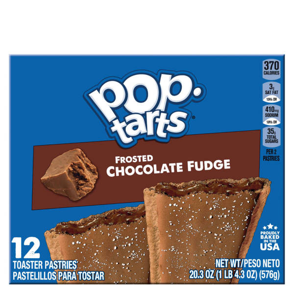 Kellogg's Frosted Chocolate Fudge Pop Tarts Toaster Pastries, 12 count