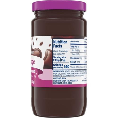Kroger Hot Fudge Dessert Topping 11.5 oz
