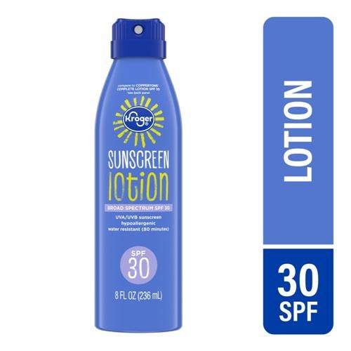 Kroger Moisturizing SPF 30 Sunscreen Lotion 8 fl oz