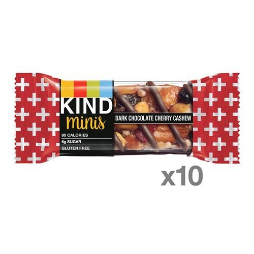 Kind Minis, Dark Chocolate Cherry Cashew, 7 Oz (Pack Of 10)