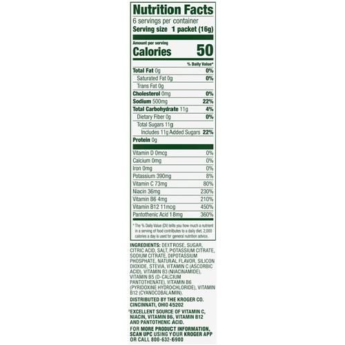 Simple Truth Electrolyte Naturally Flavored Lemon Lime Drink Mix Packets 6 packets