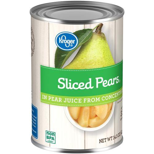 Kroger Canned Pear Slices in Pear Juice 14.5 oz