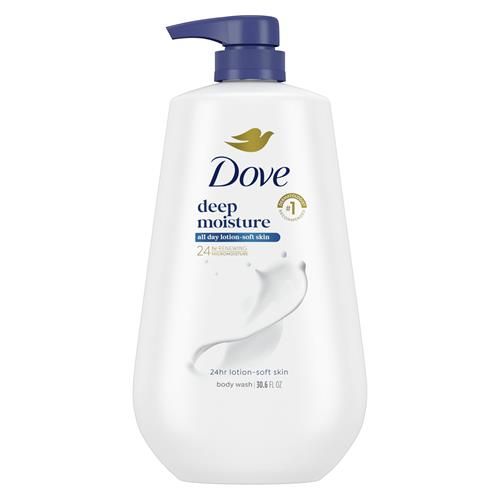 Dove Body Wash Deep Moisture For 24Hr Lotion-Soft Skin Moisture Moisturizing Skin Cleanser With No Sulfates No Parabens 30.6 Oz