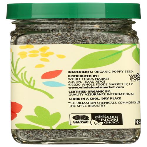Whole Foods Market Organic Poppy Seeds, 2.05 Ounce