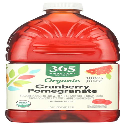Whole Foods Market, Organic Cranberry-Pomegranate Juice Blend, 64 Fl Oz
