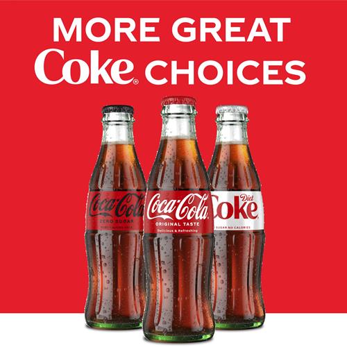 Coca-Cola Glass Bottle, 8 Fl Oz, 6 Pack