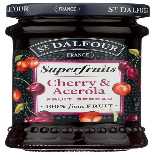 St Dalfour Cherry & Acerola Superfruits Spread, 6 Oz
