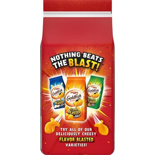 Goldfish Flavor Blasted Cheddar Jackd Crackers, Snack Crackers, 6.6 Oz Bag