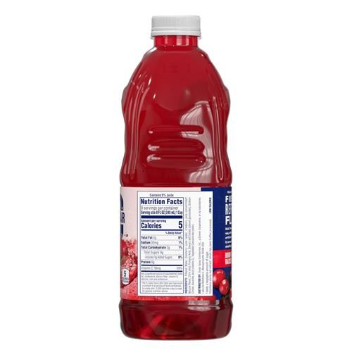Ocean Spray Zero Sugar Cranberry Juice Drink, Cranberry Juice Drink Sweetened With Stevia, 64 Fl Oz Bottle