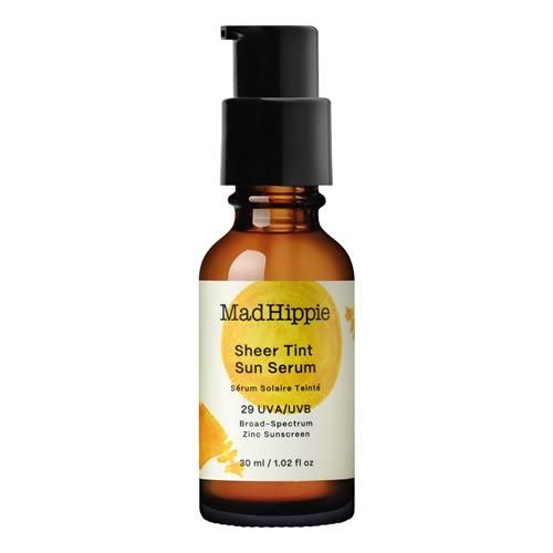 Mad Hippie Sheer Tint (Light/Medium) Spf 29+ Sun Serum, Vitamin C & Hyaluronic Acid, Zinc Oxide Sunscreen, Reef-Safe, 1.02 Oz