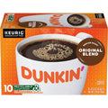 Dunkin Original Blend Medium Roast Coffee, 10 Keurig K-Cup Pods