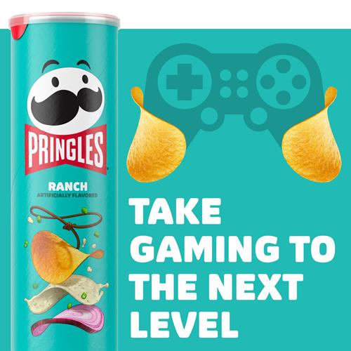Pringles, Potato Crisps, Ranch, 5.5 Ounce