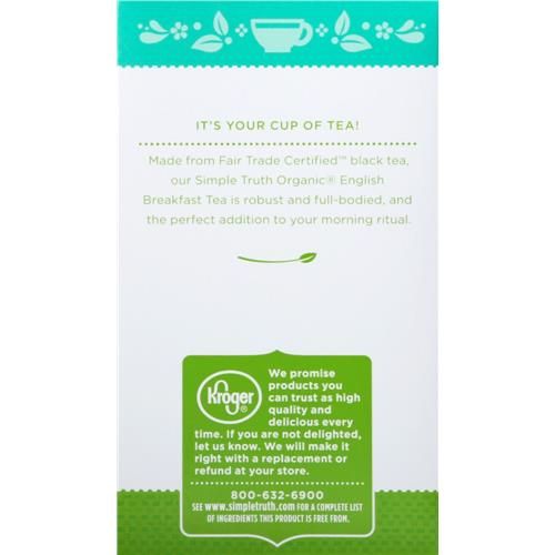 Simple Truth Organic English Breakfast Black Tea Bags 20 ct