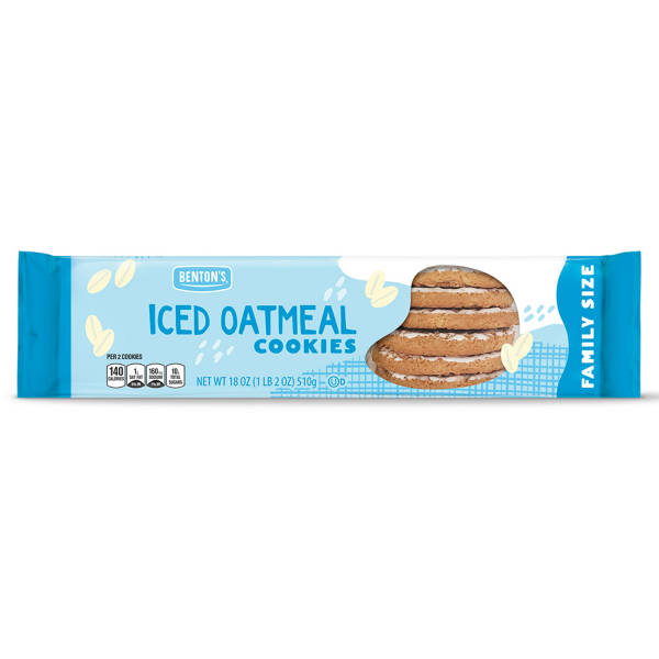 Benton's Family Size Iced Oatmeal Cookies, 18 oz