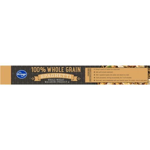 Kroger 100% Whole Grain Spaghetti 16 oz