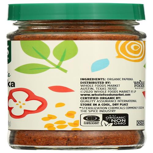 Whole Foods Market, Organic Paprika, 1.69 Oz
