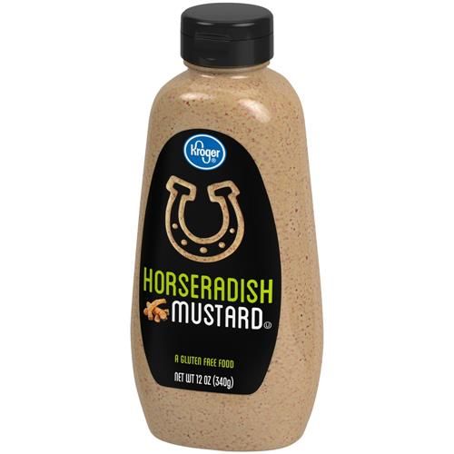 Kroger Horseradish Mustard Bottle 12 oz