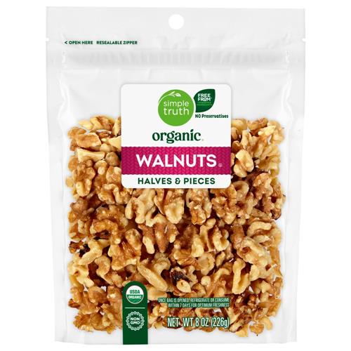 Simple Truth Organic Walnuts Halves & Pieces 8 oz