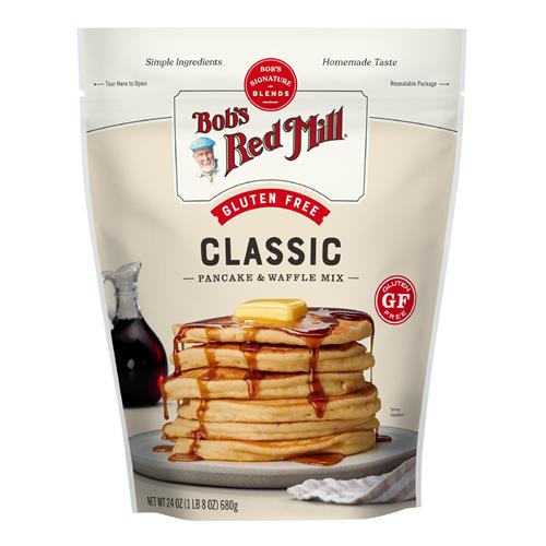 Bob’S Red Mill Gluten Free Pancake & Waffle Mix, 1.5 Pound (Pack Of 1) – Whole Grain, Makes 34 Pancakes Per Bag, Packaging May Vary