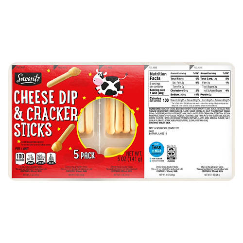 Savoritz Cheese Dip & Cracker Sticks - 5 oz