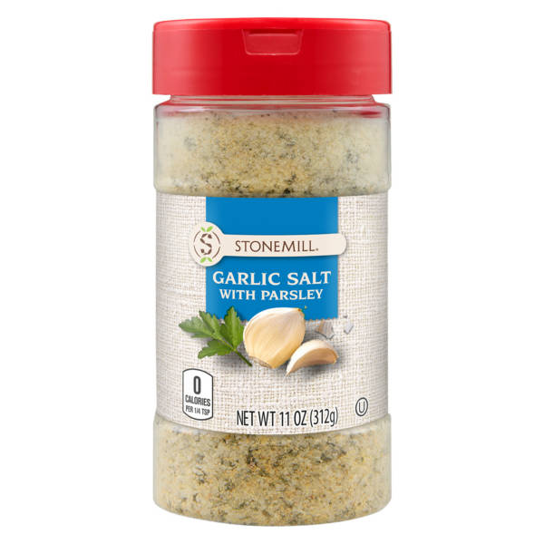 Stonemill Garlic Salt with Parsley, 3.5 oz