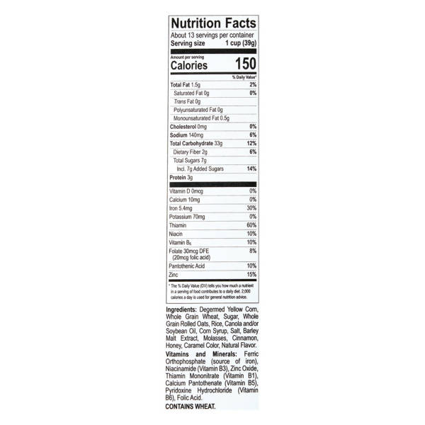 Millville Honey Crunch n Oats Original Cereal, 18 oz