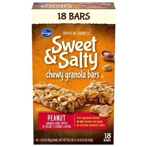 Kroger Sweet & Salty Peanut Granola Bars 18 ct / 22.2 oz