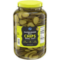 Kroger Oval Cut Hamburger Dill Pickle Chips 1 gal