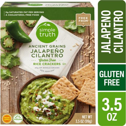 Simple Truth Ancient Grains Jalapeno Cilantro Rice Crackers 3.5 oz
