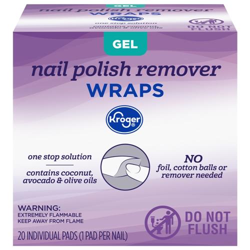 Kroger Gel Nail Polish Remover Wraps 20 ct