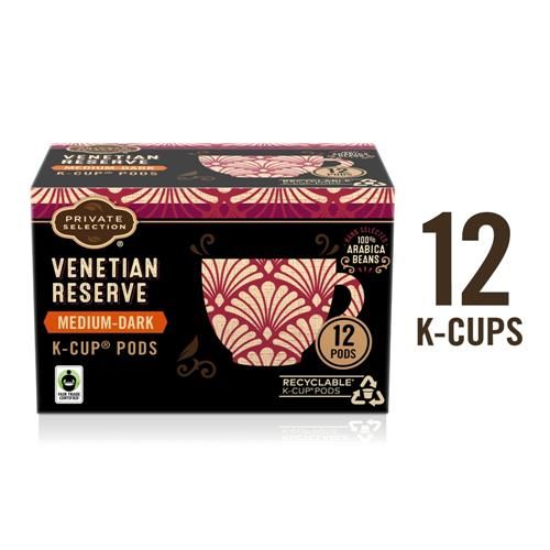 Private Selection Venetian Blend Medium Dark Roast Coffee Pods 12 ct