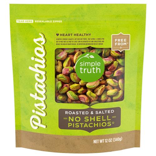 Simple Truth Roasted & Salted No Shell Pistachios 12 oz