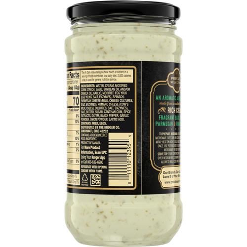 Private Selection Basil Pesto Alfredo Pasta Sauce 15 oz