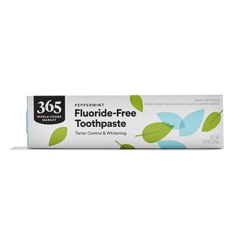 Whole Foods Market Fluoride-Free Toothpaste, Tartar Control & Whitening, Peppermint Flavor, 5.5 Ounce
