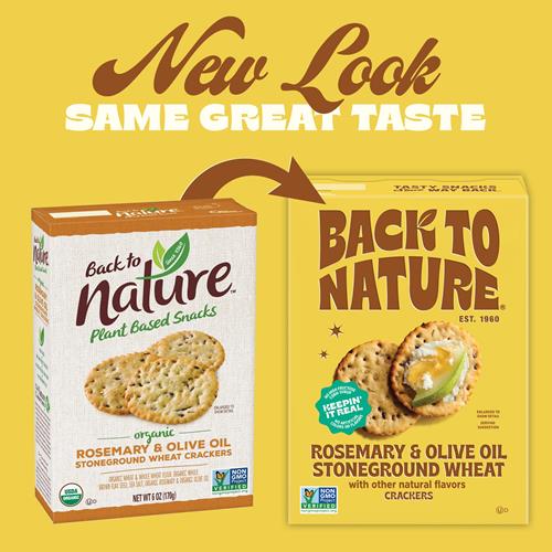 Back To Nature Stoneground Wheat Crackers, Rosemary & Olive Oil - Dairy Free, Non-Gmo, Made With Whole Grains & Flax Seed, Delicious & Quality Snacks,5 Ounce?