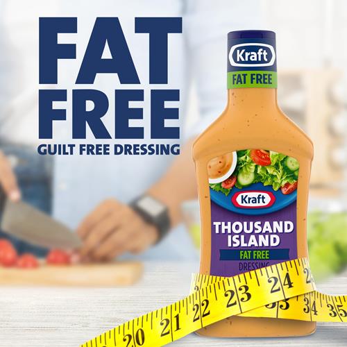 Kraft Thousand Island Fat Free Salad Dressing (16 Fl Oz Bottle)