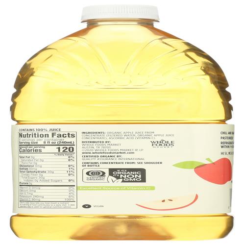 Whole Foods Market Organic Apple Juice, 64 Fl Oz