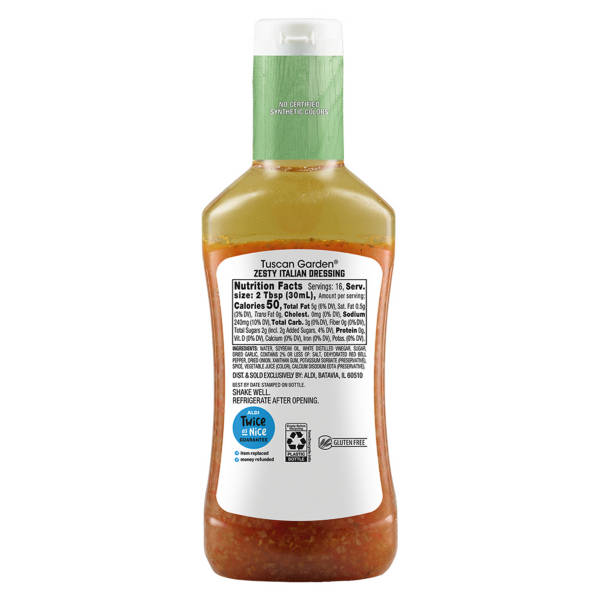 Tuscan Garden Zesty  Italian Dressing, 16 fl oz