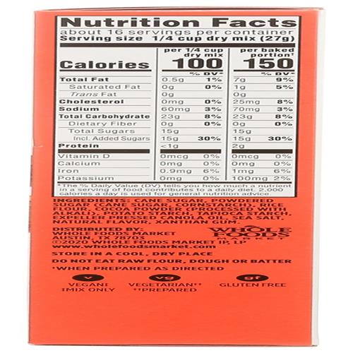 Whole Foods Market, Gluten-Free Brownie Mix, 15 Ounce