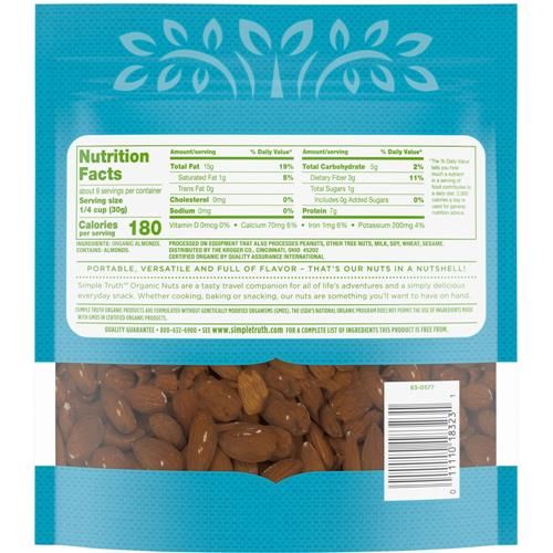 Simple Truth Organic Raw Almonds 10 oz