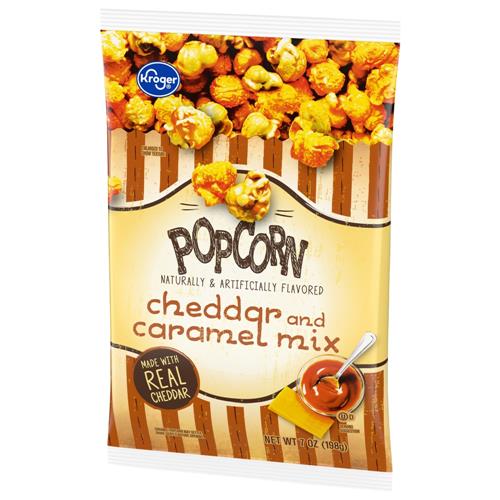 Kroger Cheddar and Caramel Popcorn 7 oz